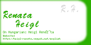 renata heigl business card